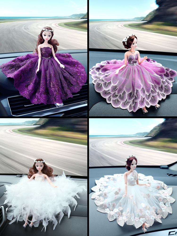 汽车摆件可爱卡通车饰公主装饰品创意车载娃娃个性车内饰品摆件女