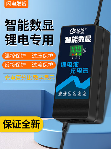 锂电池充电器48V54.6V58.8V5A58.4伏24A电瓶电动车智能专用大功率