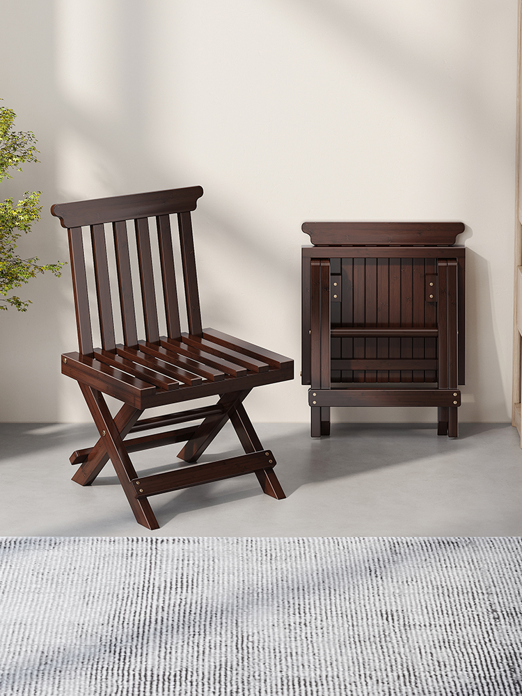 加厚折叠凳家用马扎凳便携矮脚靠背椅子小竹凳子小矮凳钓鱼小板凳