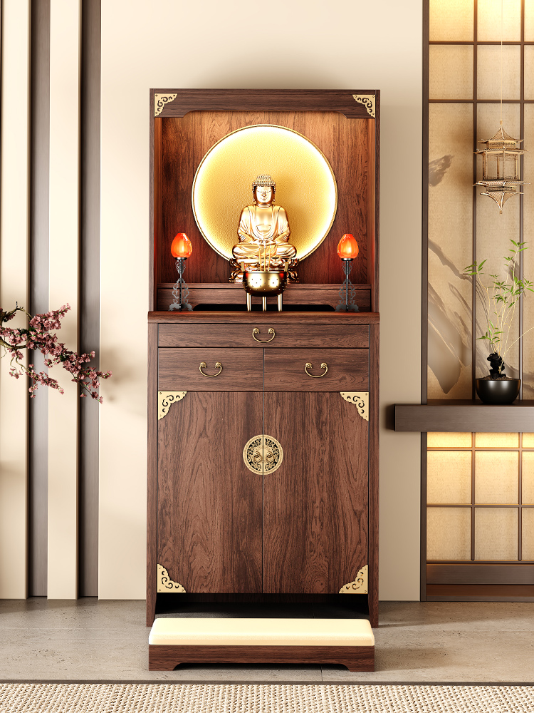 新中式实木佛龛佛柜立柜家用神太贵佛台财神爷供桌香案太柜子神龛