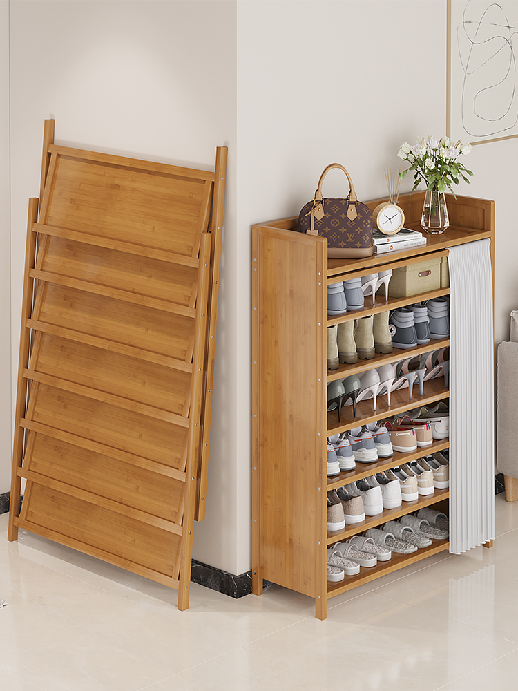 入户简易鞋柜家用门口室内鞋子收纳置物经济型免安装可折叠鞋架子