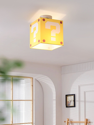 马利奥问号过道灯走廊灯中古玄关入户灯衣帽间电竞房阳台小吸顶灯