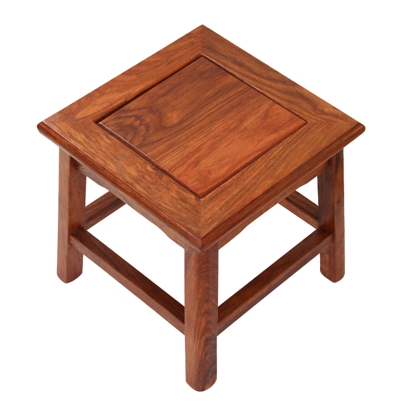 红木家用小凳子花梨木方凳换鞋凳沙发茶几矮凳创意中式实木餐桌凳