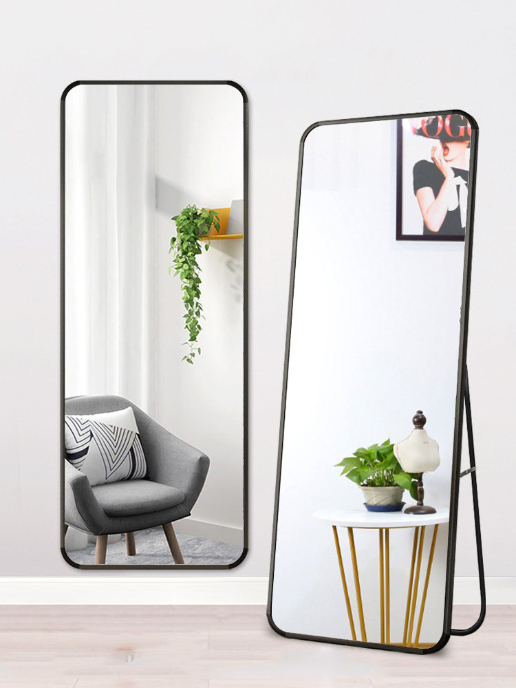 穿衣镜ins风全身落地镜家用卧室女生宿舍寝室挂墙立体试衣大镜子