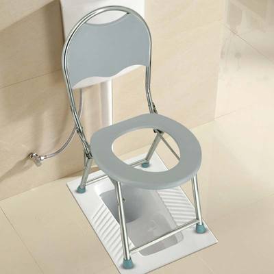 老人坐便椅厕所马桶可折叠孕妇大便凳座便洗澡椅防滑蹲便改坐便器