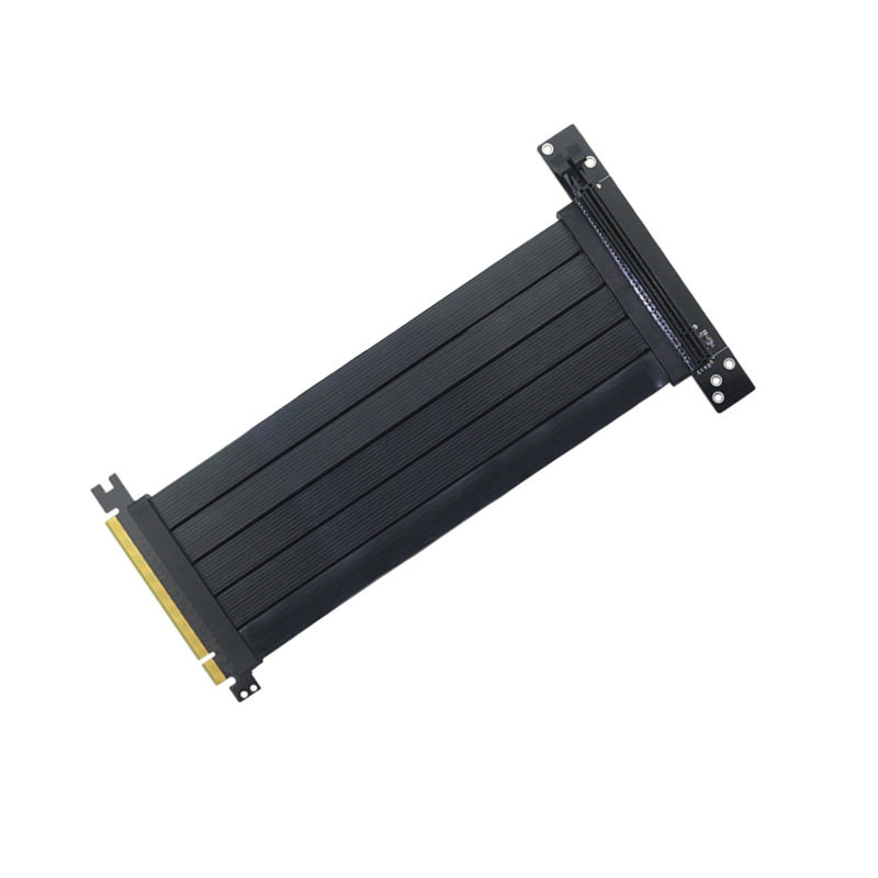 显卡延长转接线PCIE 3.0 4.0 x16竖装显卡直角90度转接线扩展卡