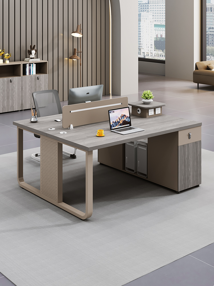 职员办公桌椅组合简约现代2/4人创意员工四人位办公室工位办公桌