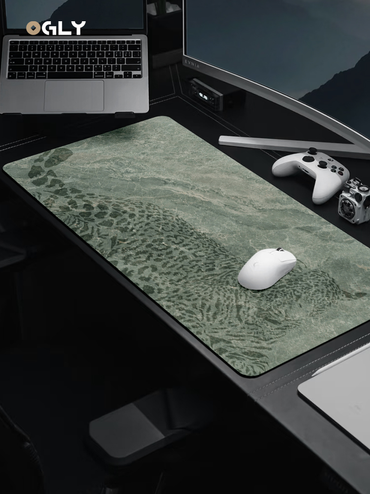 【超纤顺滑】OGLY桌垫鼠标垫轻奢高级感超大电脑键盘滑鼠垫子定制