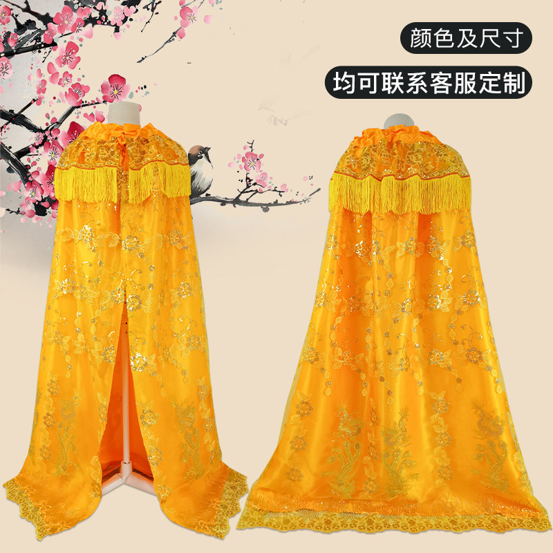 新款龙凤蕾丝披风寺庙用品娘娘老母神像披风斗篷佛衣还愿菩萨斗篷