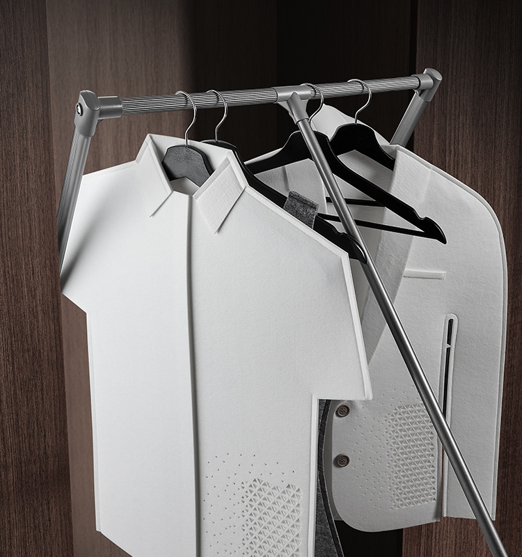 衣帽间衣柜下拉式挂衣杆衣橱升降挂衣架下拉缓冲衣杆伸缩衣通拉杆