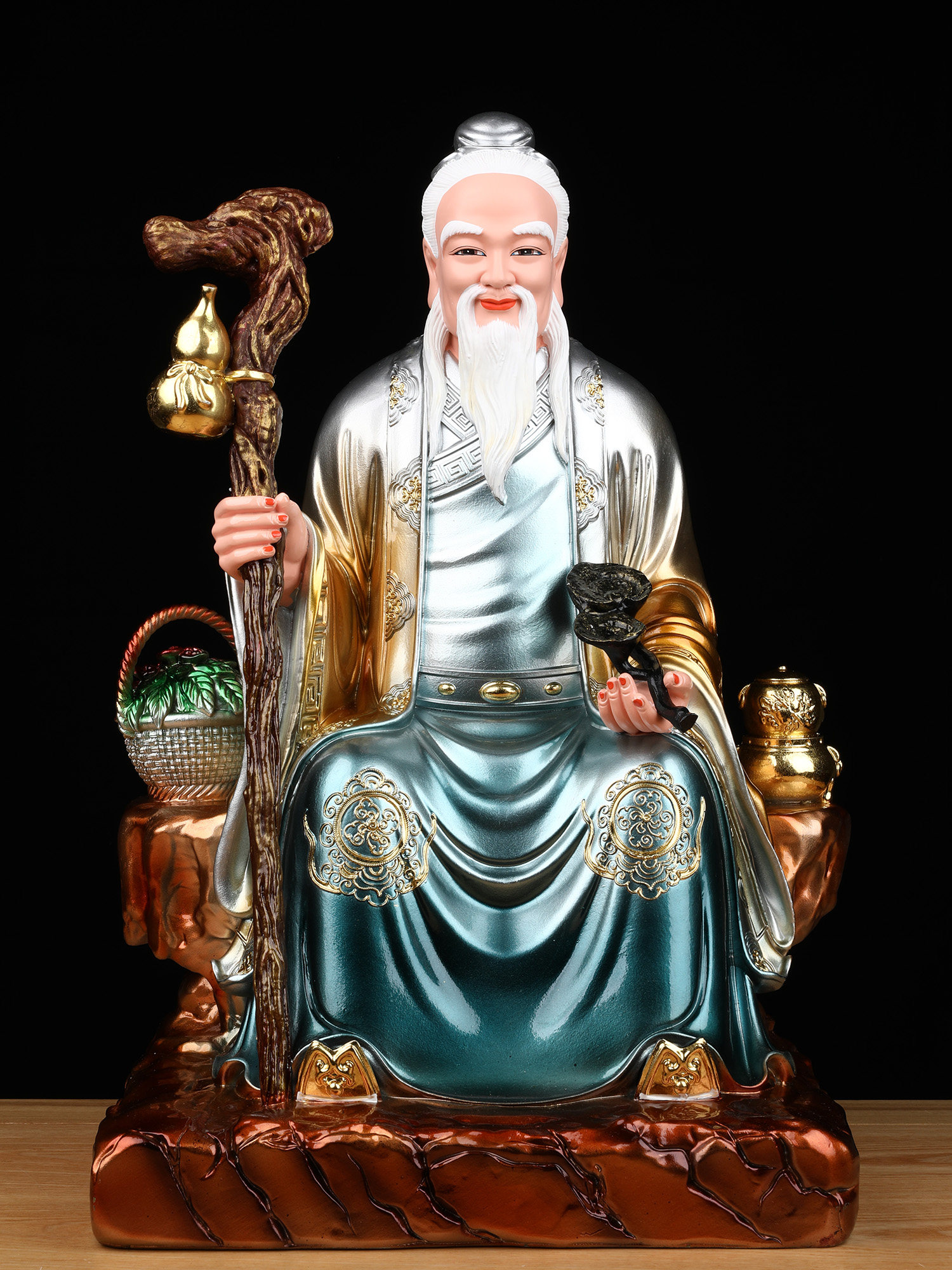 新药王爷神像孙思邈医圣神医华佗药王菩萨真身像体家用供奉摆件佛