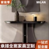 支持来图定制玄关桌意式 轻奢天然大理石条案入户端景台客厅玄关台