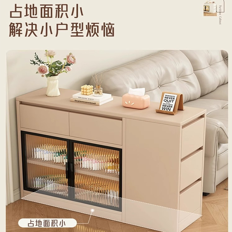 实木入户沙发边柜正对门鞋柜玄关柜家用客厅靠墙一体储物隔断柜子