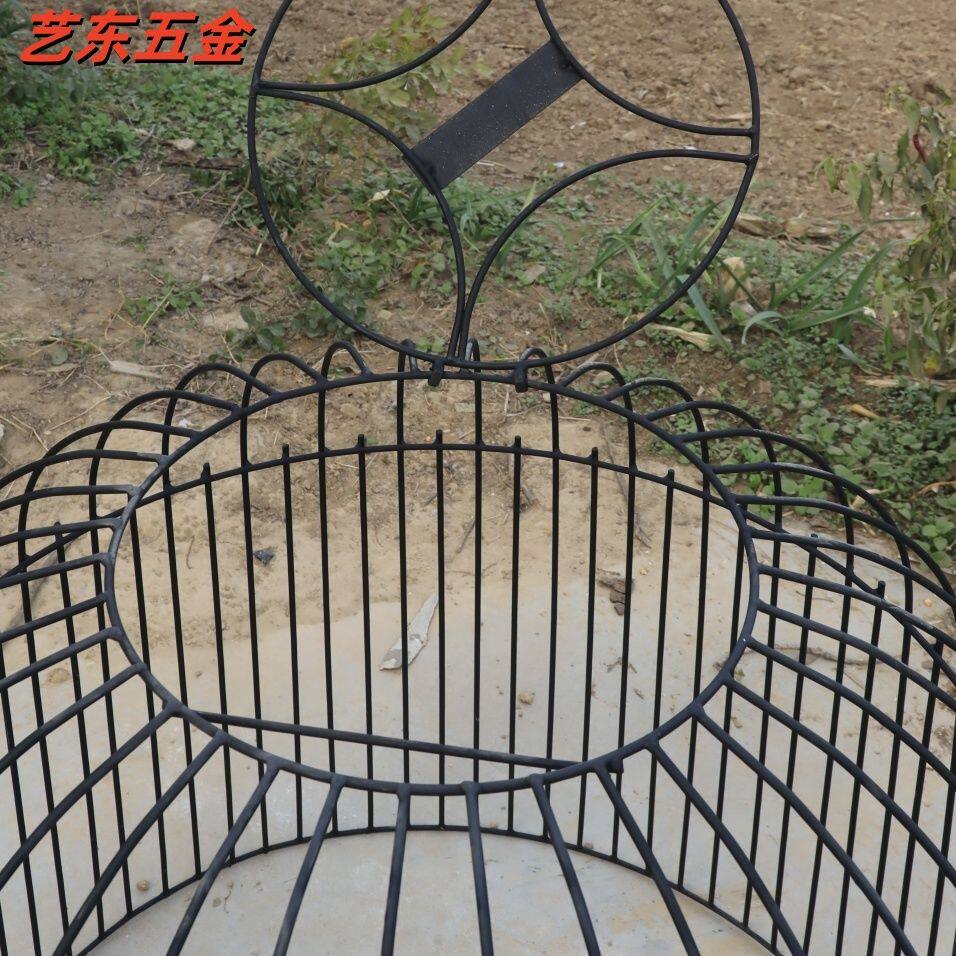 斗鸡笼子折叠防锈全罩笼家用耐用钢筋斗鸡罩笼铁笼子斗鸡单层罩笼