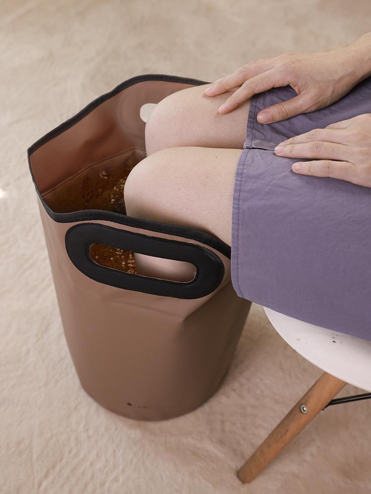 瑶之淘淘●可折叠泡脚桶●家用旅行泡脚袋加高泡脚桶养生便携式