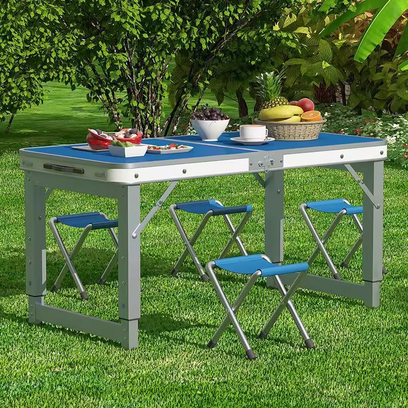 折叠桌子桌子折叠户外式地推桌夜市地摊开工桌子折叠桌椅便携摆摊
