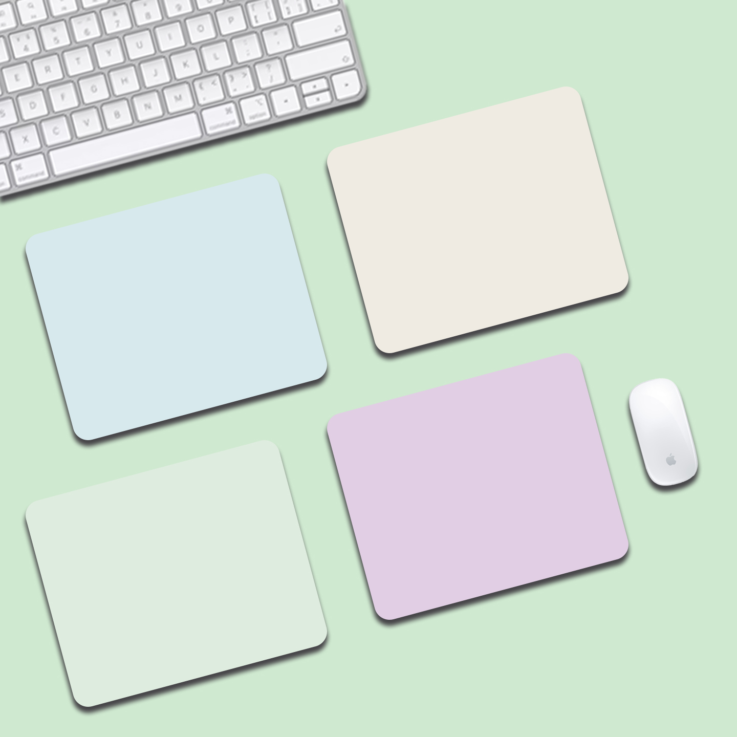 女生高颜值办公室鼠标垫小号电脑家用桌面垫电竞游戏专用高级护腕