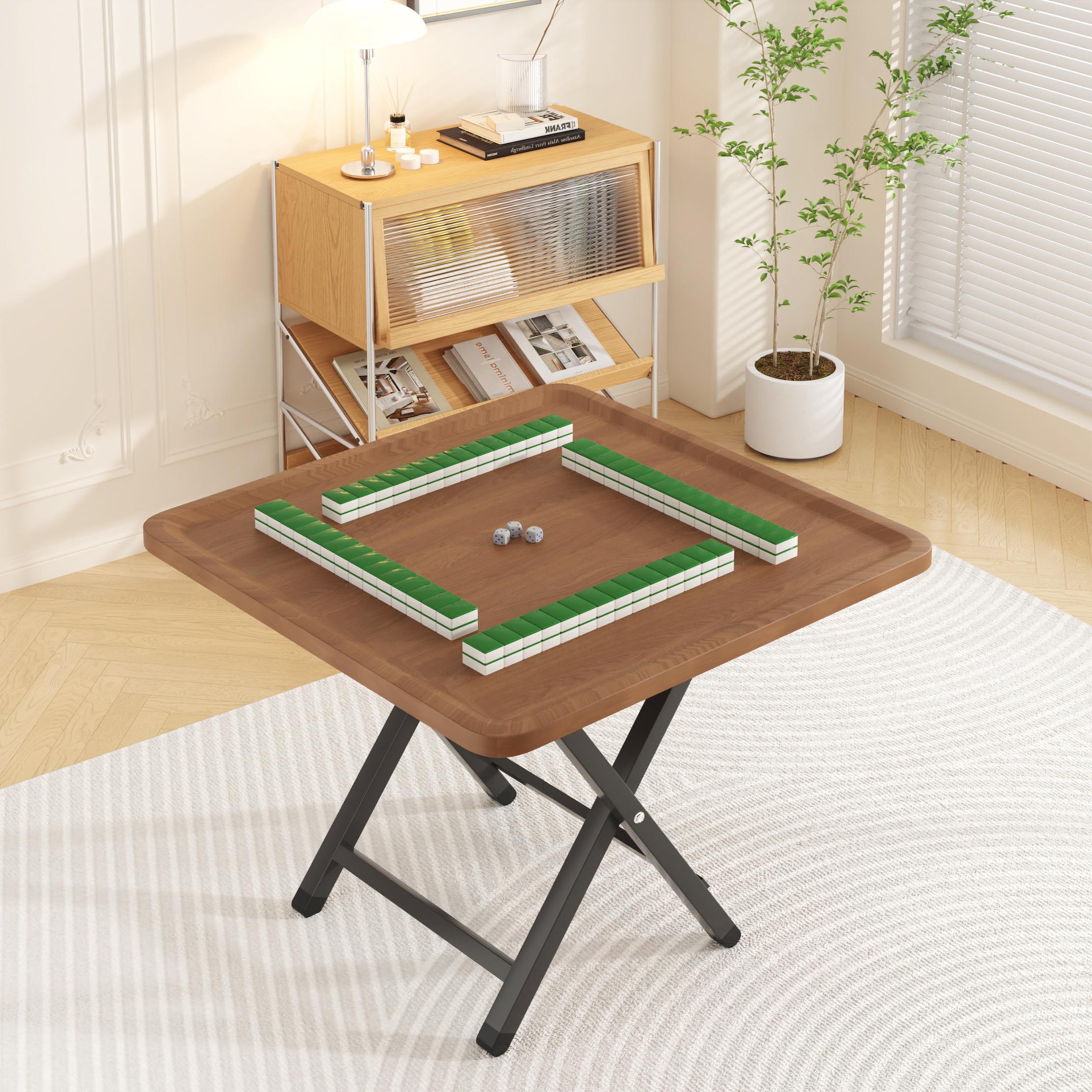 麻将桌家用折叠小型麻将台手搓棋牌桌便携式户外折叠桌简易打牌桌