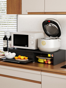 可延伸厨房置物架子多功能微波炉烤箱支架台面多层电饭煲收纳悬空