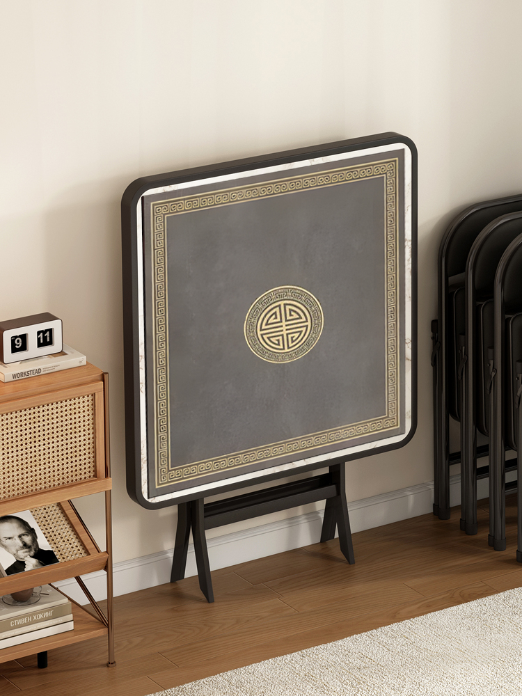 折叠麻将桌家用小型简易棋牌桌手搓四方桌多功能餐桌两用打牌桌子