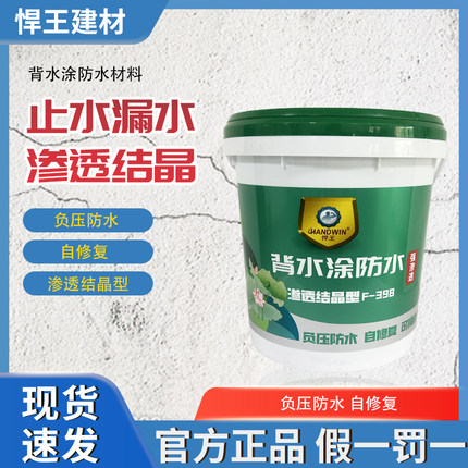 悍王地下室防潮材料背水面负压防水涂料电梯井内墙面防渗水补漏胶