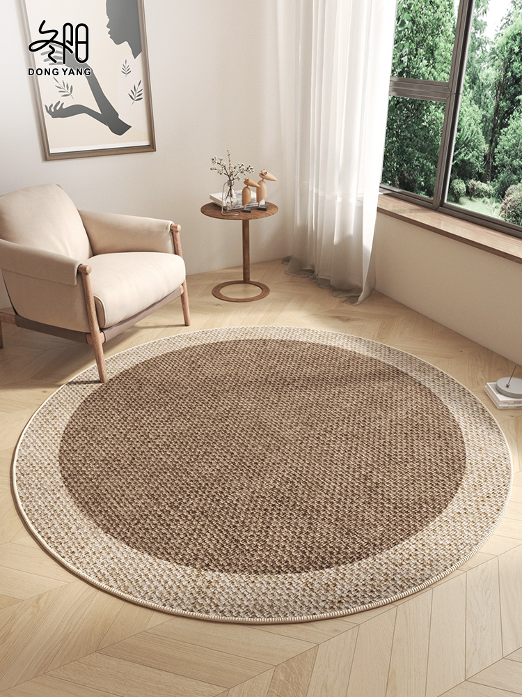圆形地毯高级感客厅沙发茶几椅子垫卧室书房电脑椅转椅摇摇椅地垫