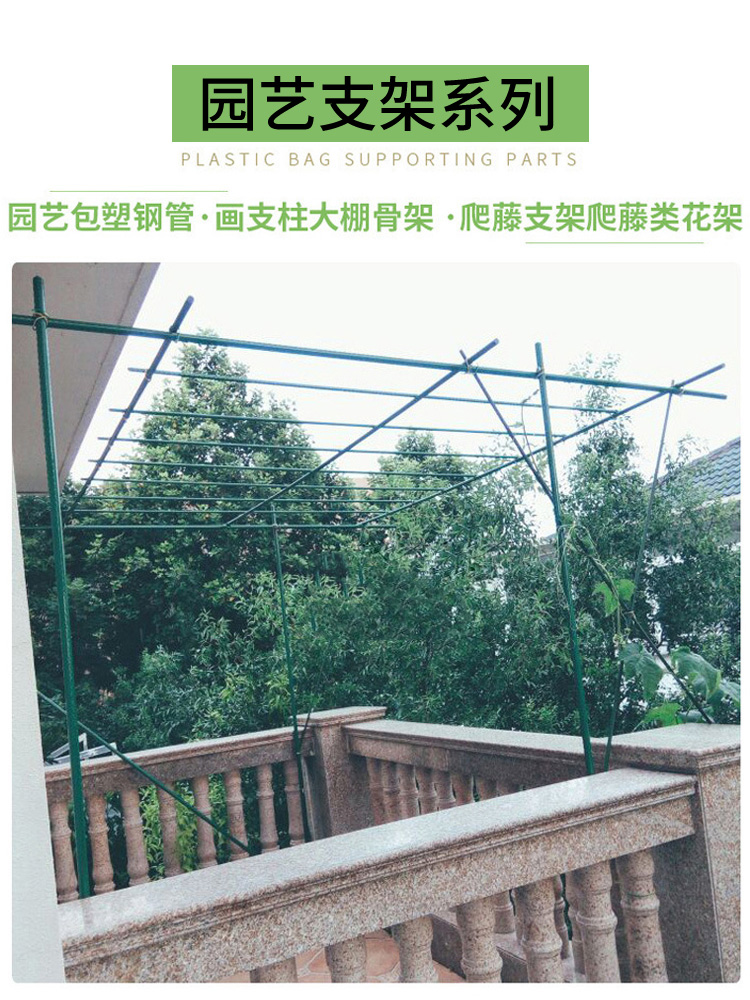 花架爬藤架支撑杆户外庭院葡萄黄瓜丝瓜豆角月季园艺花架爬藤支架