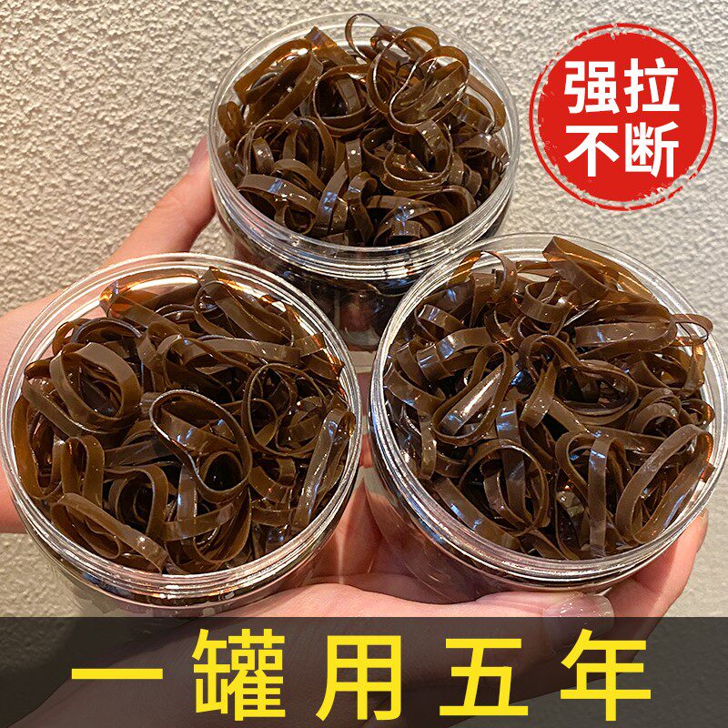 橡皮筋女扎头发的发圈高弹力耐用一次性隐形小皮套大人绑头发胶圈
