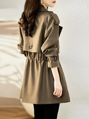 风衣外套女款2025秋冬新款秋季高级感超好看小个子中长款春秋大衣