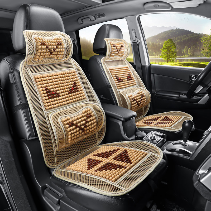 木珠单座凉垫夏季汽车坐垫轿车面包车大货车通用座垫卡通可爱椅垫,汽车用品/电子/清洗/改装,通用座套/座垫,淘宝优惠券,粉丝福利购,淘宝优惠卷