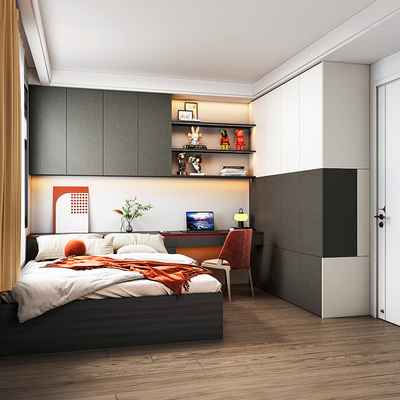 索菲亚儿童房全屋空间定制榻榻米书桌衣柜组合家具定做诺亚PRO