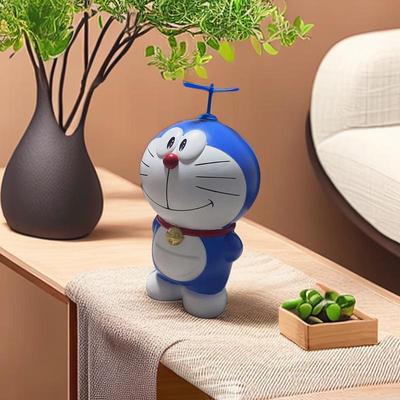 网红哆啦A梦玄关入户收纳摆件 高档客厅家居桌面存钱罐摆件装饰品