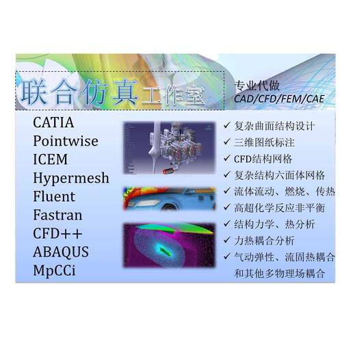 代做 Pointwise ICEM Hypermesh Fluent Fastran metacomp CFD++