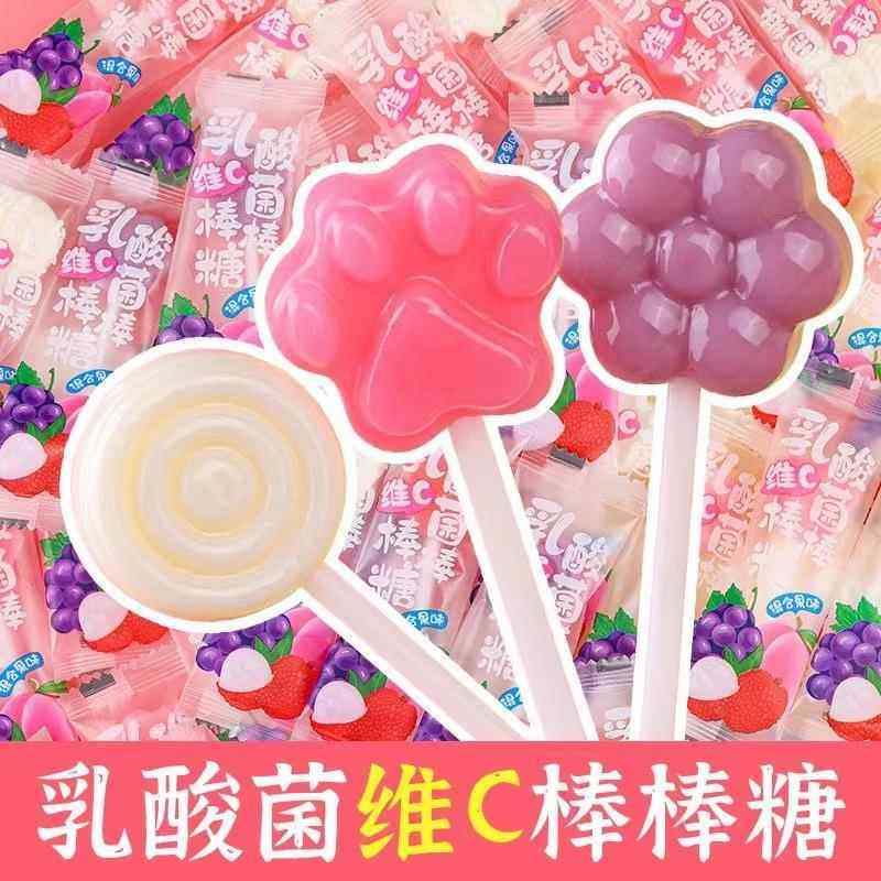 乳酸菌棒棒糖正宗手工水果糖果儿童健康营养休闲零食解馋可爱卡通
