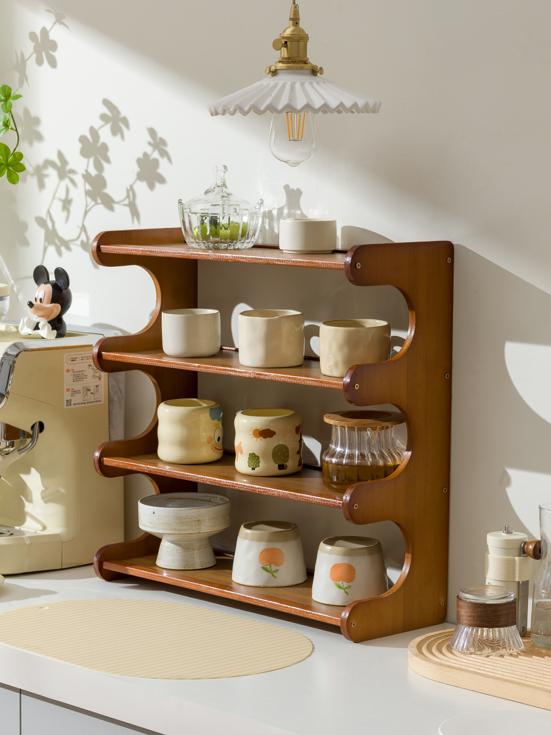 杯架杯子收纳置物架家用多层桌面茶杯架子茶具收纳架餐边柜水杯架