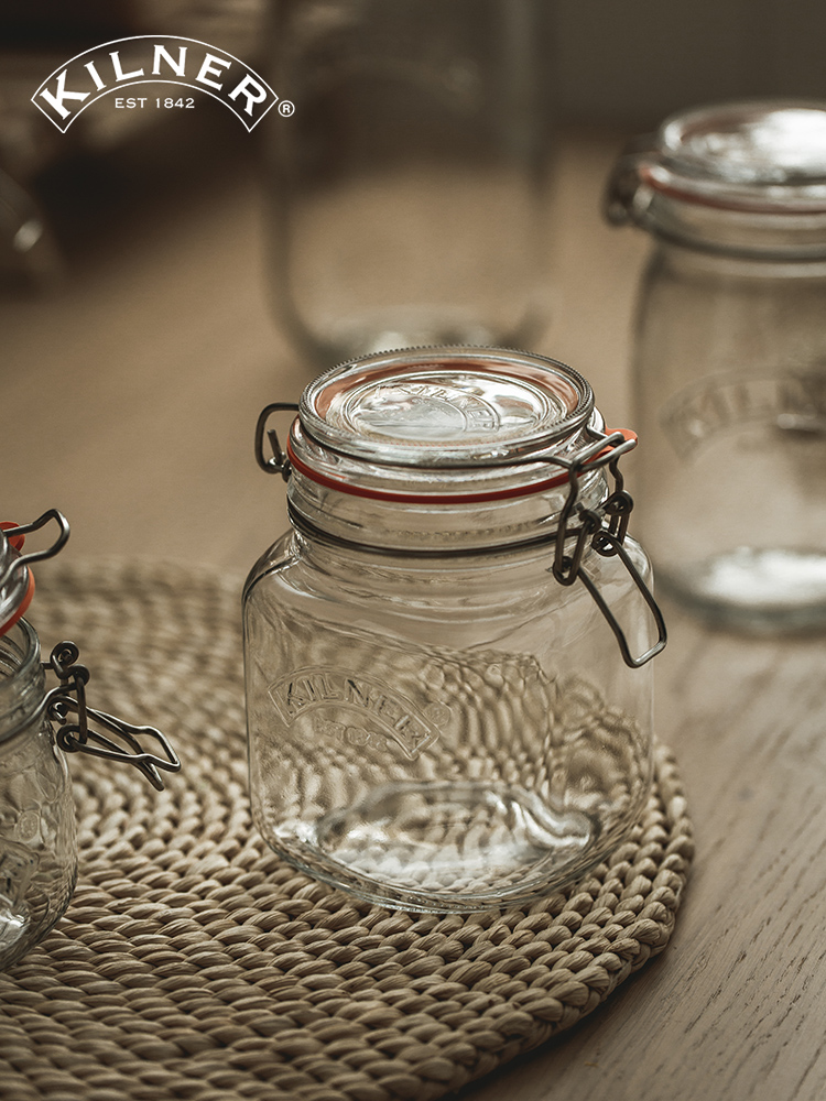 英国kilner密封罐家用蜂蜜瓶子空瓶食品级咸菜杂粮果酱玻璃储物罐