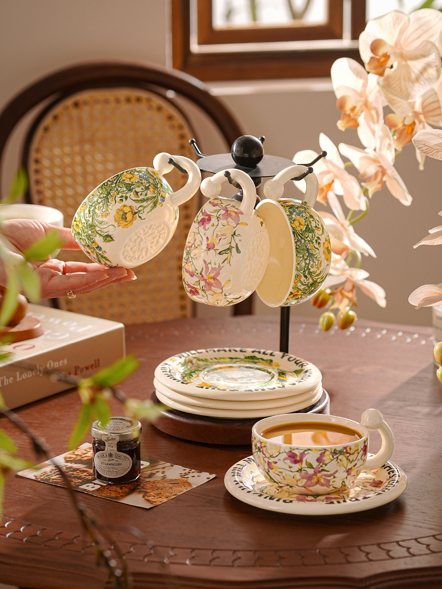 陶瓷咖啡杯子高档精致特别好看的复古咖啡杯套装结新婚乔迁礼物盒