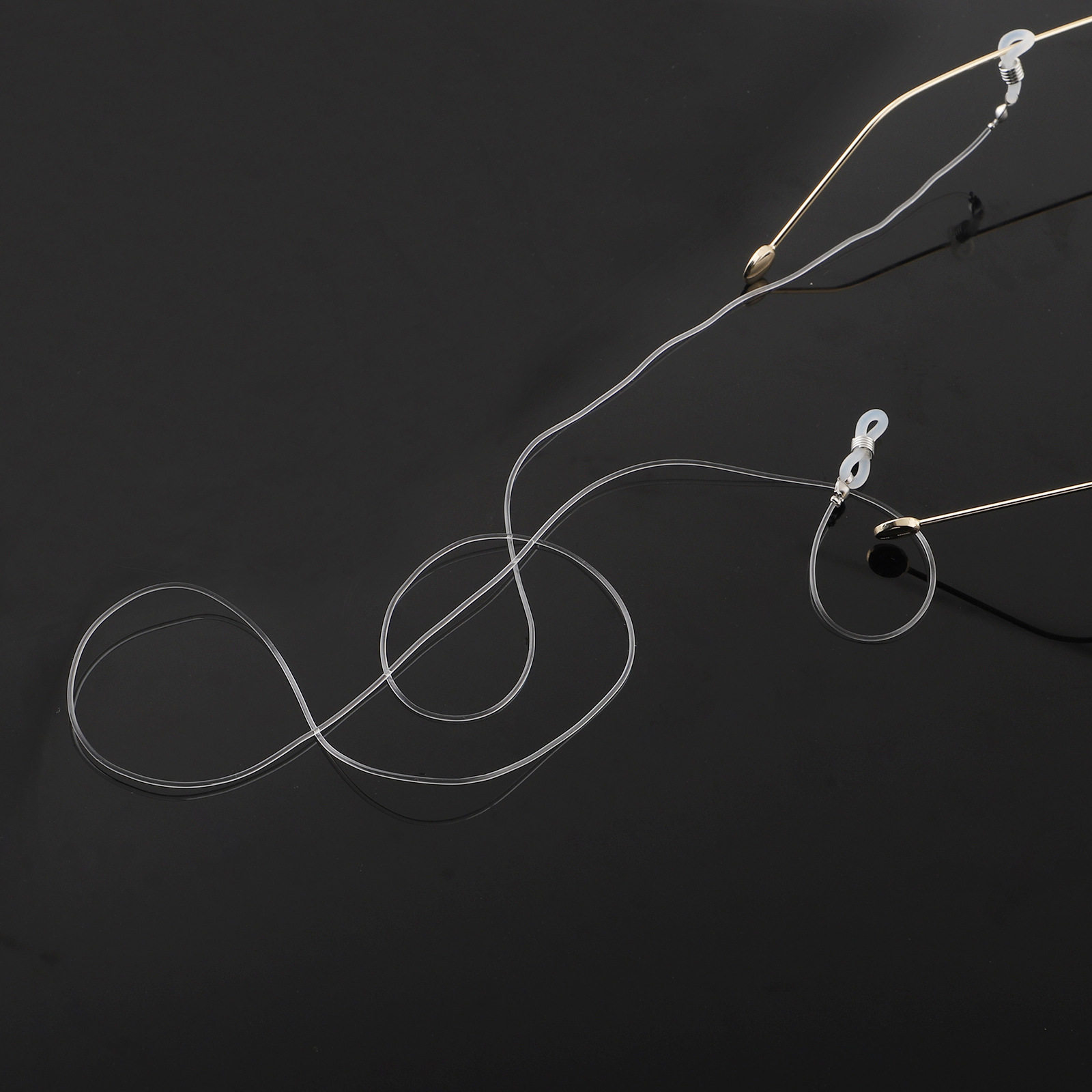 眼镜固定绳弹力线透明色儿童子链老花镜潮挂绳超轻隐形