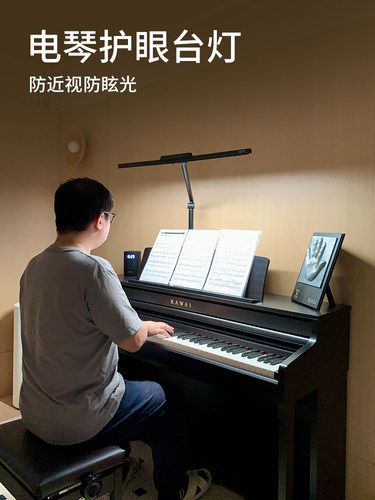 高端电钢琴灯光学升级版电三角琴谱台灯练琴专用专业钢琴护眼灯