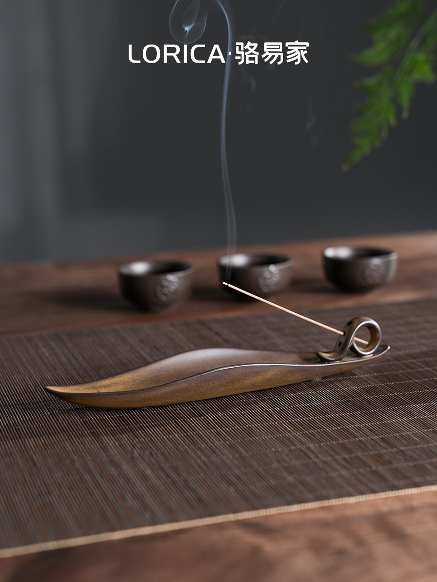 骆易家香插香座线香底座禅意香托陶瓷香薰卧香炉沉香家用室内复古,家居饰品,香薰炉,淘宝优惠券,粉丝福利购,淘宝优惠卷