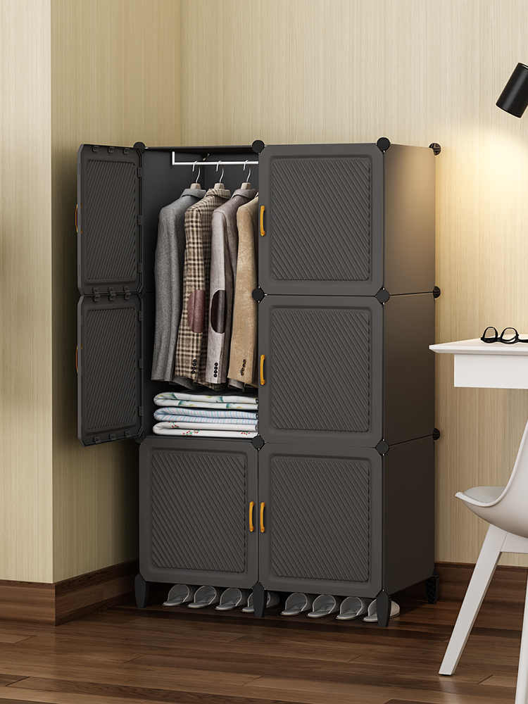 衣柜简易家用卧室组装结实耐用收纳柜子宿舍出租房儿童小型储物柜