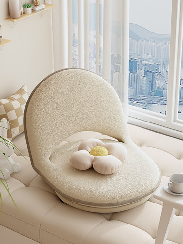 懒人沙发榻榻米坐垫卧室床上靠背椅飘窗垫单人小沙发折叠坐垫椅子