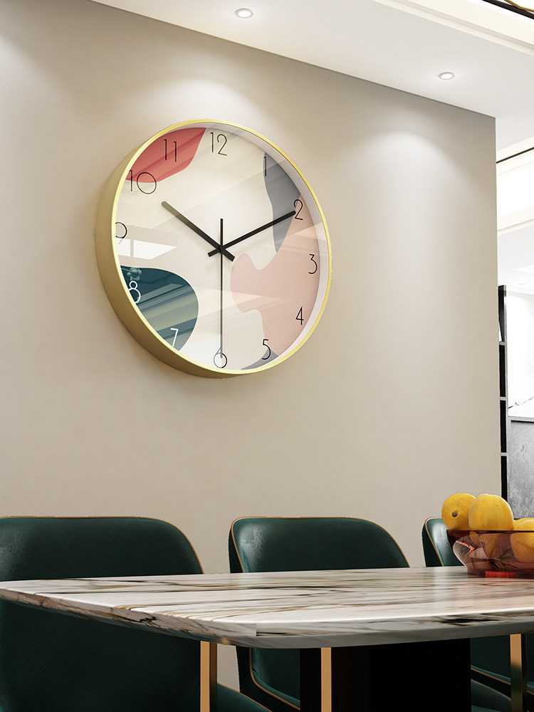 北欧家用钟饰时钟客厅挂式轻奢现代简约钟表个性创意背景挂墙挂钟,家居饰品,挂钟,淘宝优惠券,粉丝福利购,淘宝优惠卷