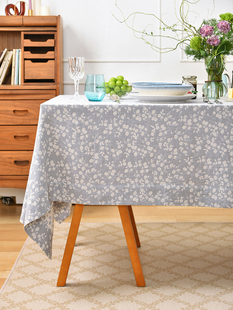 阳春小镇花方桌布餐台桌布餐厅轻奢高端矩形覆古氛围定制