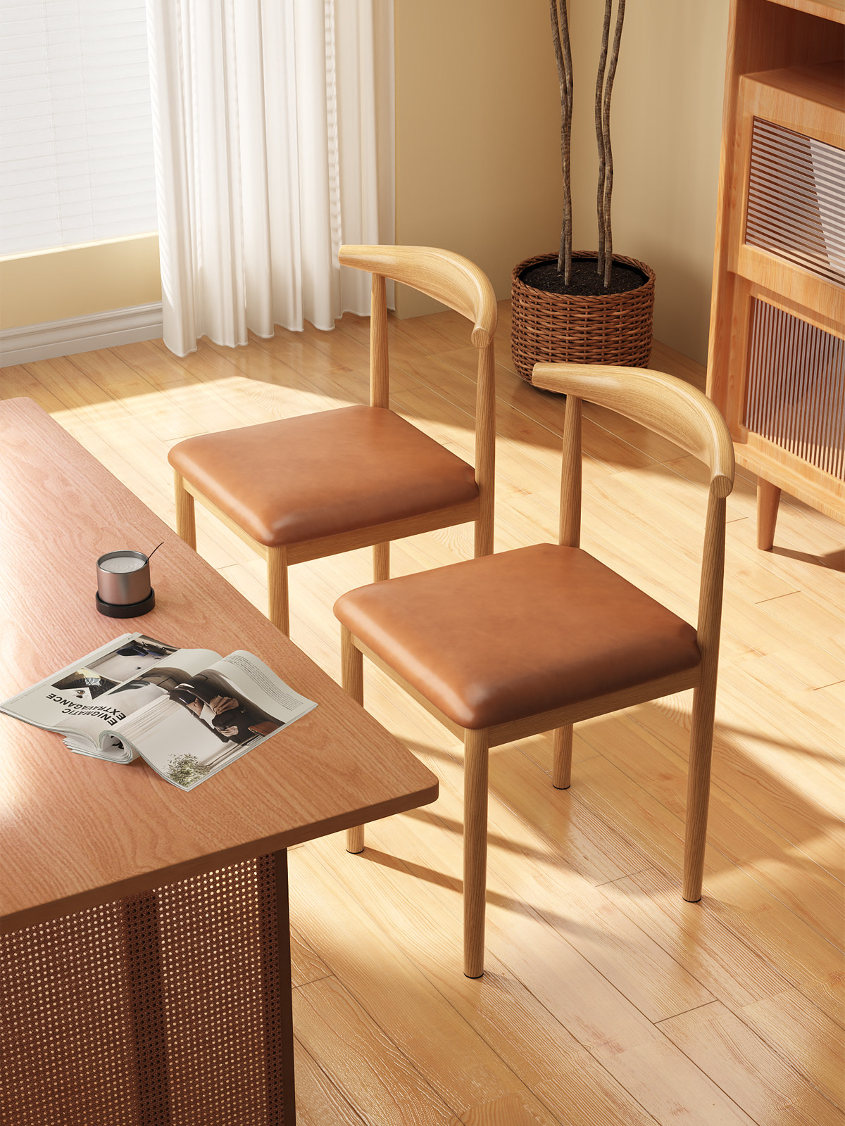 餐椅家用铁艺牛角椅现代简约餐厅餐桌椅子靠背凳子北欧休闲书桌椅,住宅家具,餐椅,淘宝优惠券,粉丝福利购,淘宝优惠卷