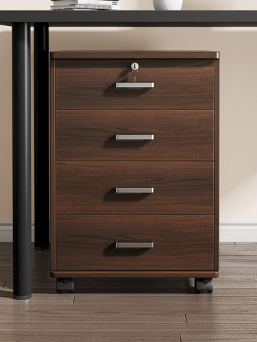 文件柜办公室桌下收纳柜带锁柜子储物柜置物柜办公抽屉柜移动矮柜