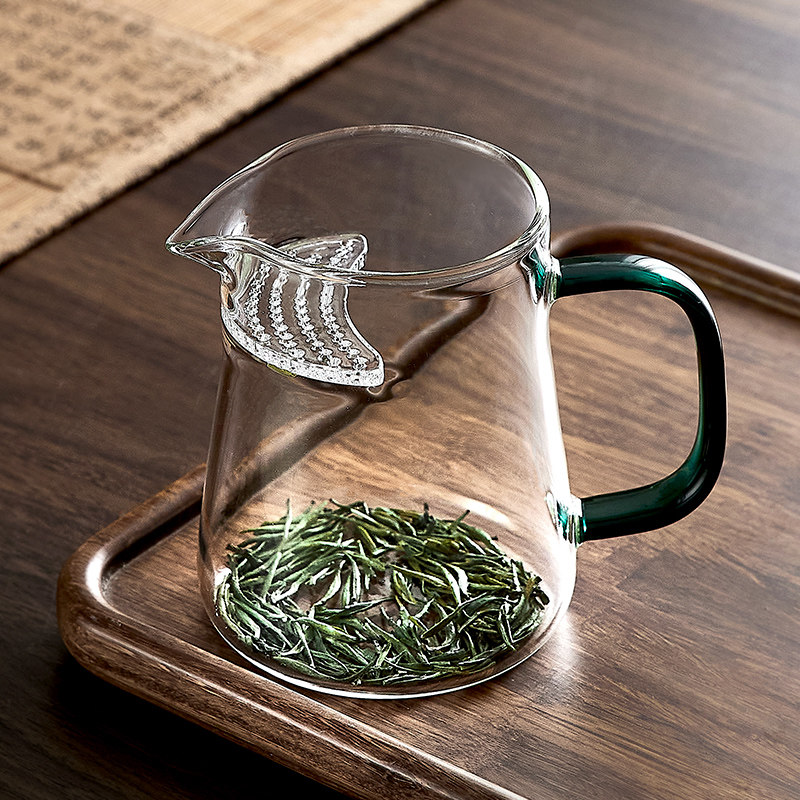 玻璃月牙公道杯茶漏一体绿茶专用茶具过滤泡茶公杯男士功夫分茶器,餐饮具,公道杯,淘宝优惠券,粉丝福利购,淘宝优惠卷