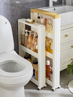 10cm12浴室夹缝收纳柜落地厨房浴室门后超窄墙边缝隙小推车置物架