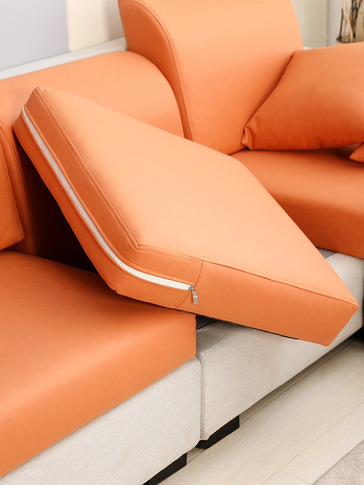 定制沙发套罩全包四季通用2023年新款防滑科技布细麻布靠垫坐垫套