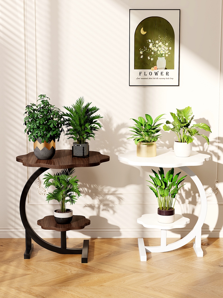 2025新款阳台花架子客厅落地式不锈钢铁艺多层置物架花盆托架多肉